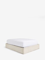Natural Light Soft Texture Matson Upholstered Ottoman Storage Divan Bed - Image 6 of 6