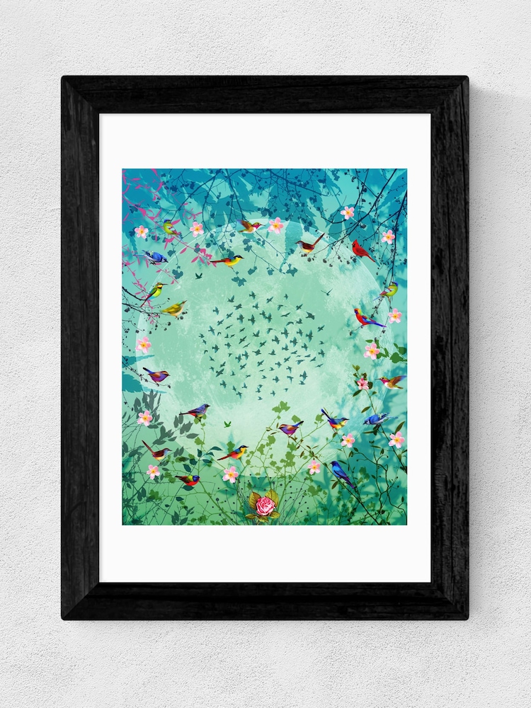 Black Moon Garden by Fiona Watson Framed Print - Image 4 of 4