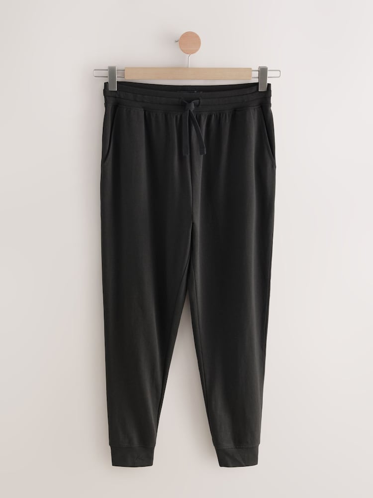 Zwart - Met boorden - Dunne slim-fit joggingbroek - Image 5 of 7