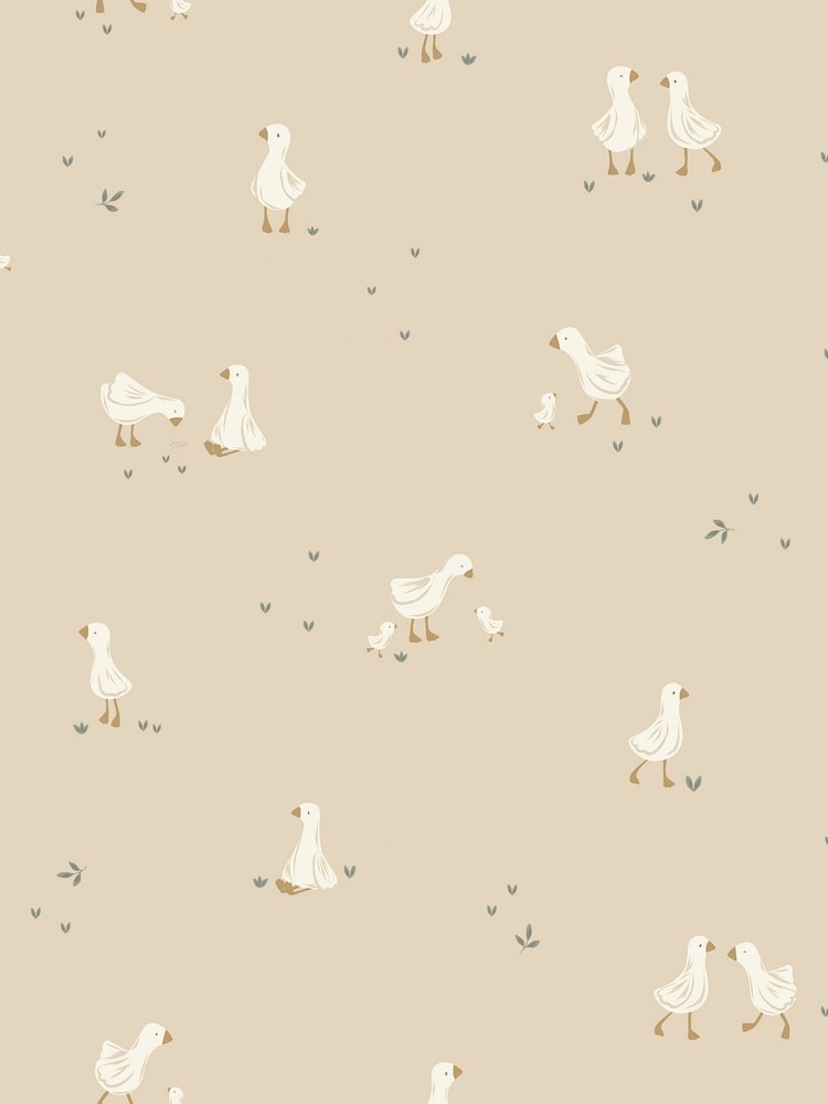 Little Dutch Beigewhite Vliesbehang Little Goose Natural 10M Wallpaper - Image 2 of 5