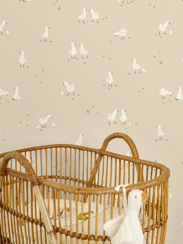 Little Dutch Beigewhite Vliesbehang Little Goose Natural 10M Wallpaper - Image 5 of 5