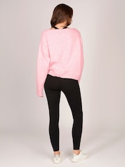 Pineapple Pink Off Shoulder Dancers Knitted Jumper - Image 2 of 6