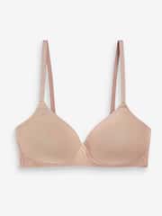 Balta/tumši zila/rozā - Kokvilnas Blend īpaši komforta krūšturi 3 iepakojumā - Attēls 11 no 12