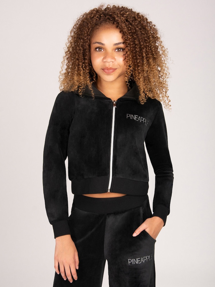 Pineapple Sudadera con capucha de terciopelo con cremallera - Imagen 1 de 5 Pineapple Sudadera con capucha de terciopelo con cremallera - Imagen 1 de 5