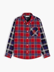 Tommy Hilfiger įprasto kirpimo flanelės marškinėliai su langeliais - 5 paveikslėlis iš 6