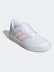 Weiß, pink: - adidas – Court Block – Animal-Turnschuhe - Bild 17 von 20