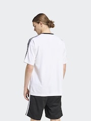 adidas Originals White Adidas Adicolor Jacquard Jersey T-Shirt - Image 2 of 6