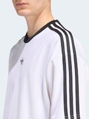 adidas Originals White Adidas Adicolor Jacquard Jersey T-Shirt - Image 5 of 6
