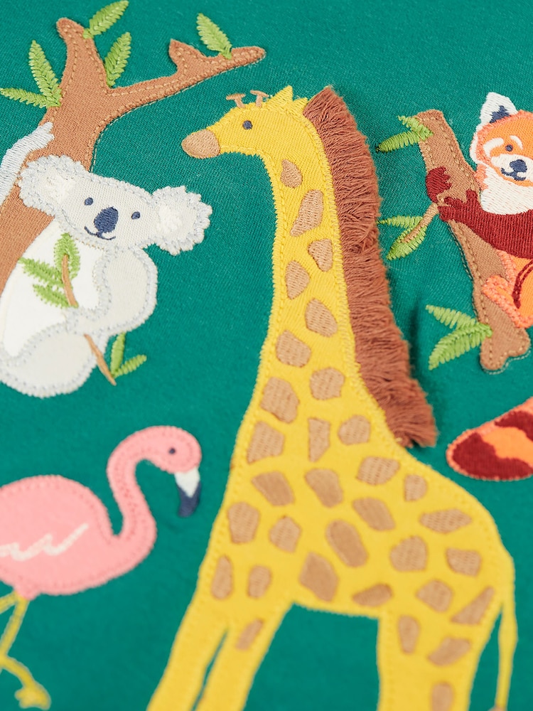 Frugi Green Adventure Applique Top - Image 3 of 3 Frugi Green Adventure Applique Top - Image 3 of 3