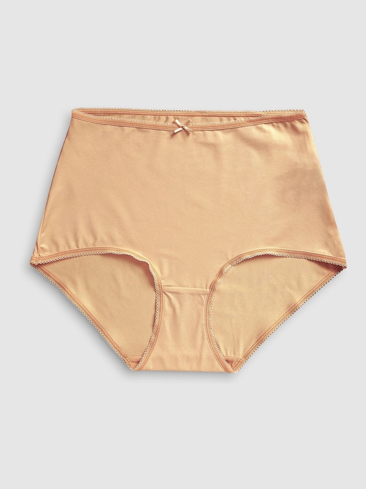 Praline Nude Full Brief Microfibre Knickers 7 Pack - Image 2 of 9