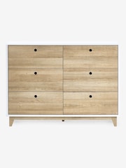 White/Wood Effect Parker Kids 6 Drawer Chest of Drawers - Image 5 of 8