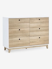 White/Wood Effect Parker Kids 6 Drawer Chest of Drawers - Image 6 of 8