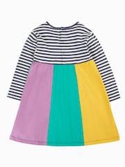 Frugi Blue Amelia Rainbow Dress - Image 2 of 4