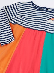 Frugi Blue Amelia Rainbow Dress - Image 3 of 4