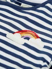 Frugi Blue Amelia Rainbow Dress - Image 4 of 4