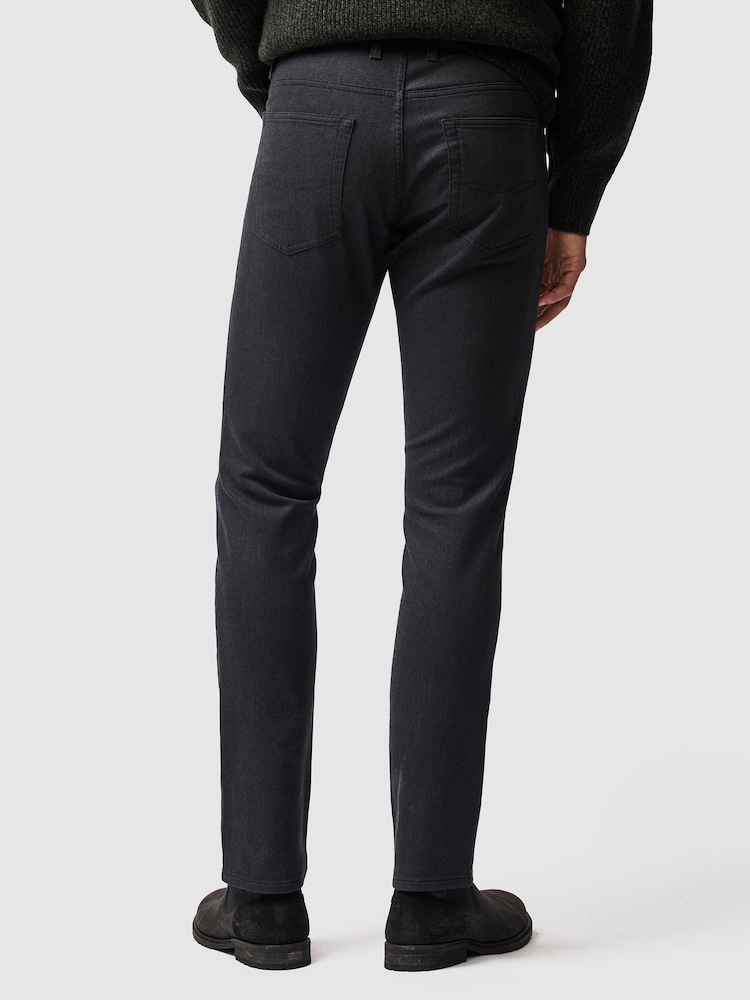 Rodd & Gunn Black Motion Melange Straight Fit Jeans - Image 2 of 5
