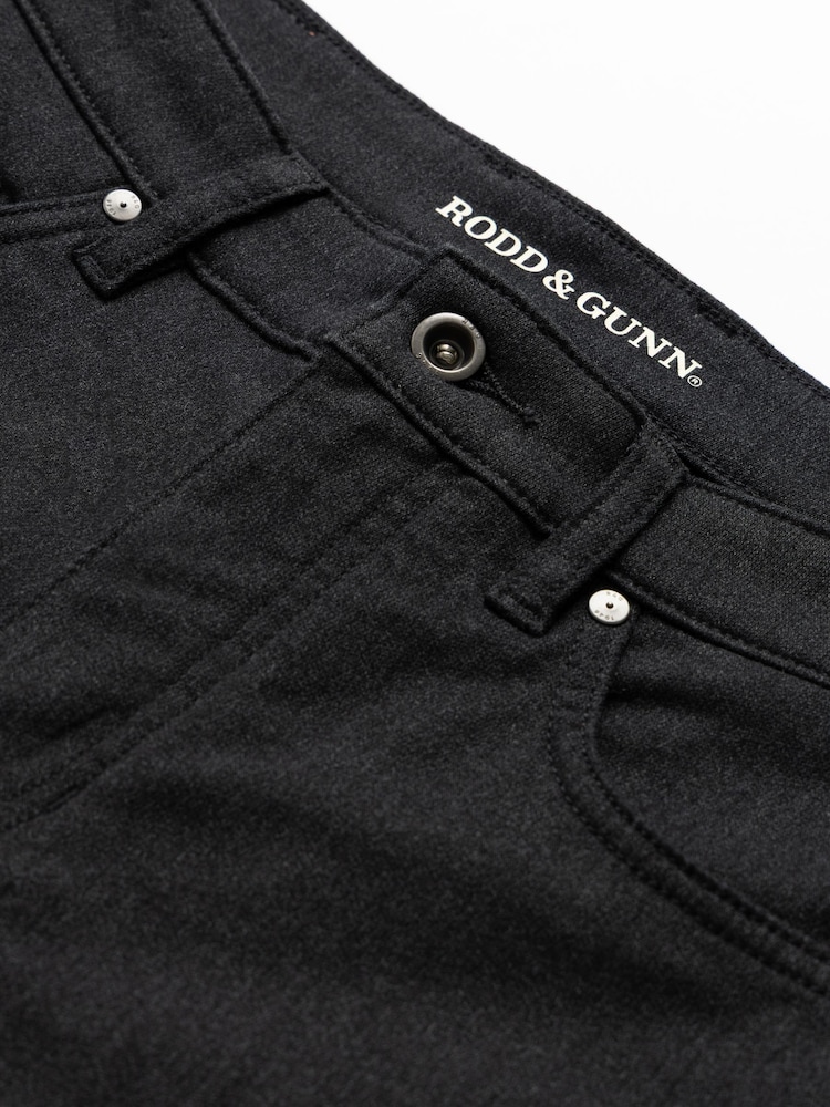 Rodd & Gunn Black Motion Melange Straight Fit Jeans - Image 5 of 5