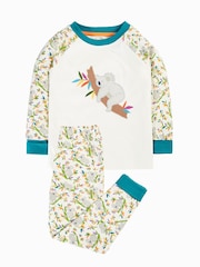 Blanco - Pijama de Halloween Jamie Jim Jams de Frugi - Imagen 1 de 3