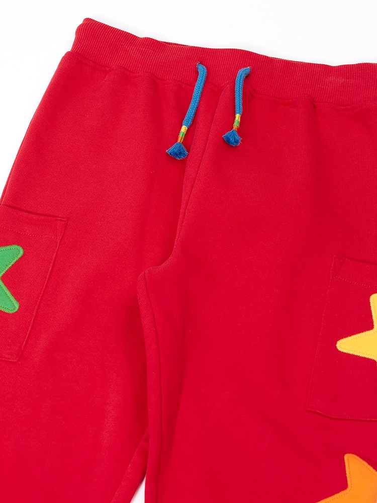 Frugi Red Journey Joggers - Image 2 of 3 Frugi Red Journey Joggers - Image 2 of 3