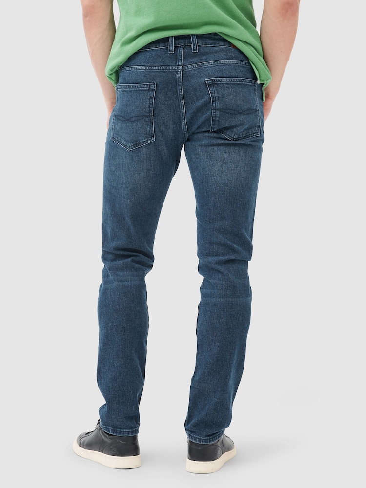 Rodd & Gunn Blue Owaka Straight Italian Denim Jeans - Image 2 of 5