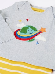 رمادي - بربتوز سهل اللبس Brooke من Frugi - صورة 3 من 4