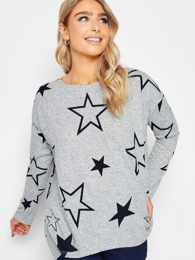 M&Co Grey Star Jumper - Image 1 of 4