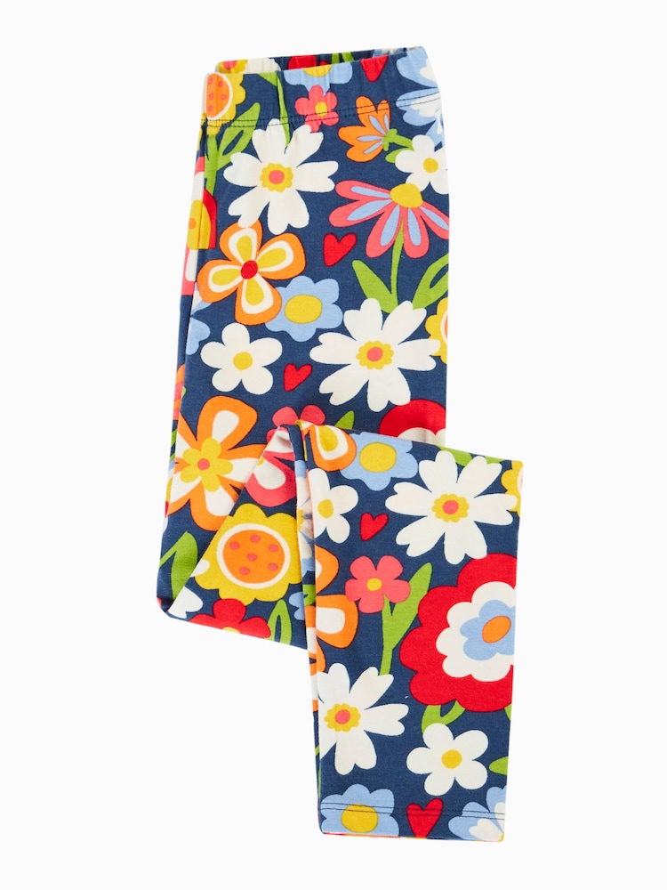 Frugi Blue Libby Printed Leggings - Image 1 of 4
