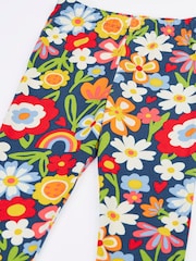 Frugi Blue Libby Printed Leggings - Image 3 of 4