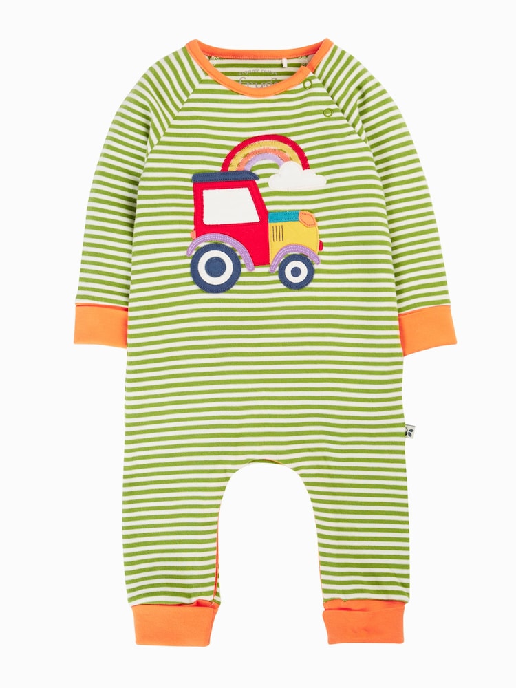 Frugi Green Rowan Romper - Image 1 of 3 Frugi Green Rowan Romper - Image 1 of 3