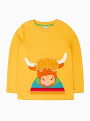 Frugi Yellow Halloween Adventure Circular Top - Image 2 of 4