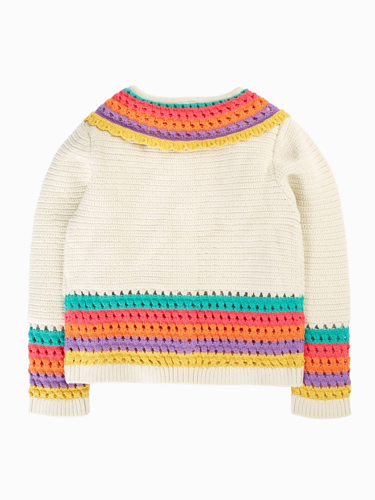 Frugi Natural Aurora Collar Cardigan - Image 2 of 4 Frugi Natural Aurora Collar Cardigan - Image 2 of 4