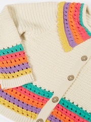 Frugi Natural Aurora Collar Cardigan - Image 3 of 4