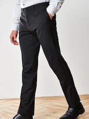 Schwarz - Schmale Passform - Signature Tollegno Anzug aus Wolle: Hose - Image 1 of 4