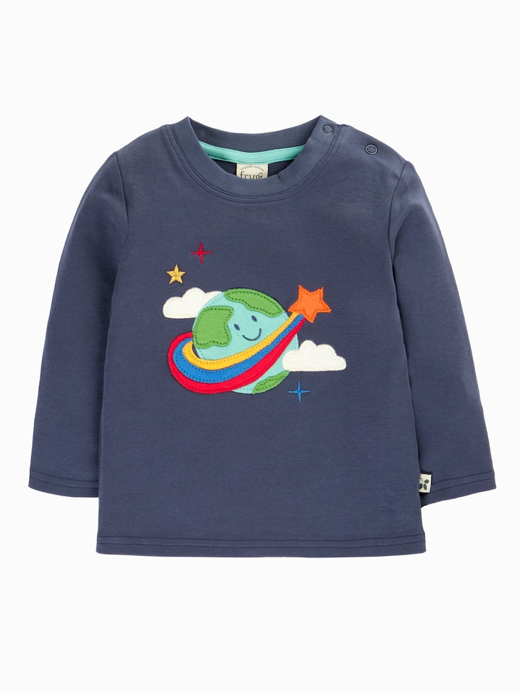 Frugi Blue Adventure Circular Top - Image 1 of 2 Frugi Blue Adventure Circular Top - Image 1 of 2