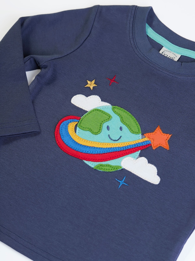 Frugi Blue Adventure Circular Top - Image 2 of 2 Frugi Blue Adventure Circular Top - Image 2 of 2