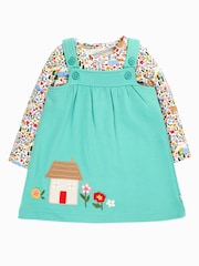 Frugi Blue Pippa Pinafore Outfit Dress - Image 1 of 3