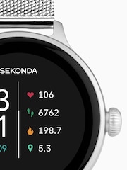 Sekonda Connect Silver Mesh Stainless Steel Strap Smart Watch - Image 5 of 6