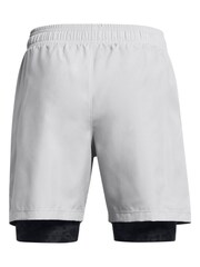 Under Armour Grey Woven 2-in-1 Shorts - Image 2 of 2