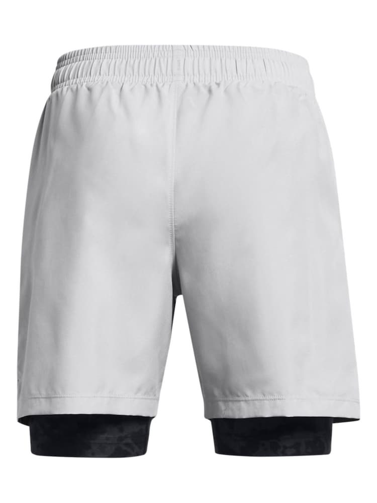 Under Armour Grey Woven 2-in-1 Shorts - Image 2 of 2 Under Armour Grey Woven 2-in-1 Shorts - Image 2 of 2