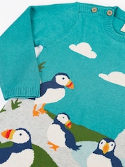 Frugi Blue Kiera Knitted Dress - Image 2 of 3