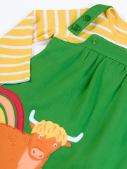 Frugi Green Pippa Pinafore Outfit Dress - Image 2 of 3