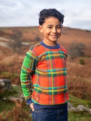 Frugi Blue Christmas Elwood Knitted Jumper - Image 1 of 5