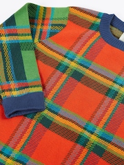 Frugi Blue Christmas Elwood Knitted Jumper - Image 4 of 5