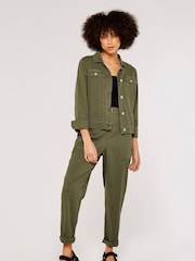 Apricot Green Lightweight Denim Jacket - Image 3 of 4