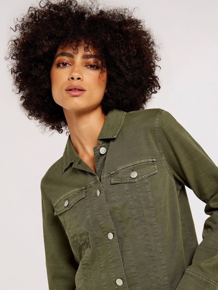 Apricot Green Lightweight Denim Jacket - Image 4 of 4