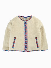 Frugi Natural Juana Fleece Cord Jacket - Image 2 of 4