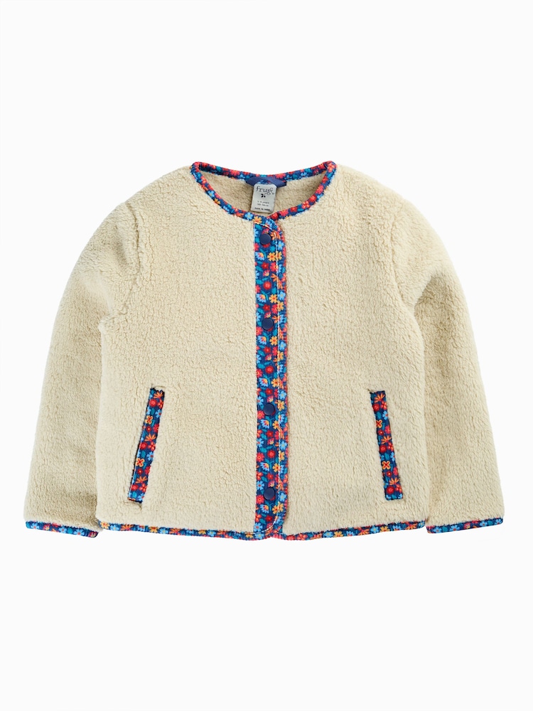Frugi Natural Juana Fleece Cord Jacket - Image 2 of 4 Frugi Natural Juana Fleece Cord Jacket - Image 2 of 4