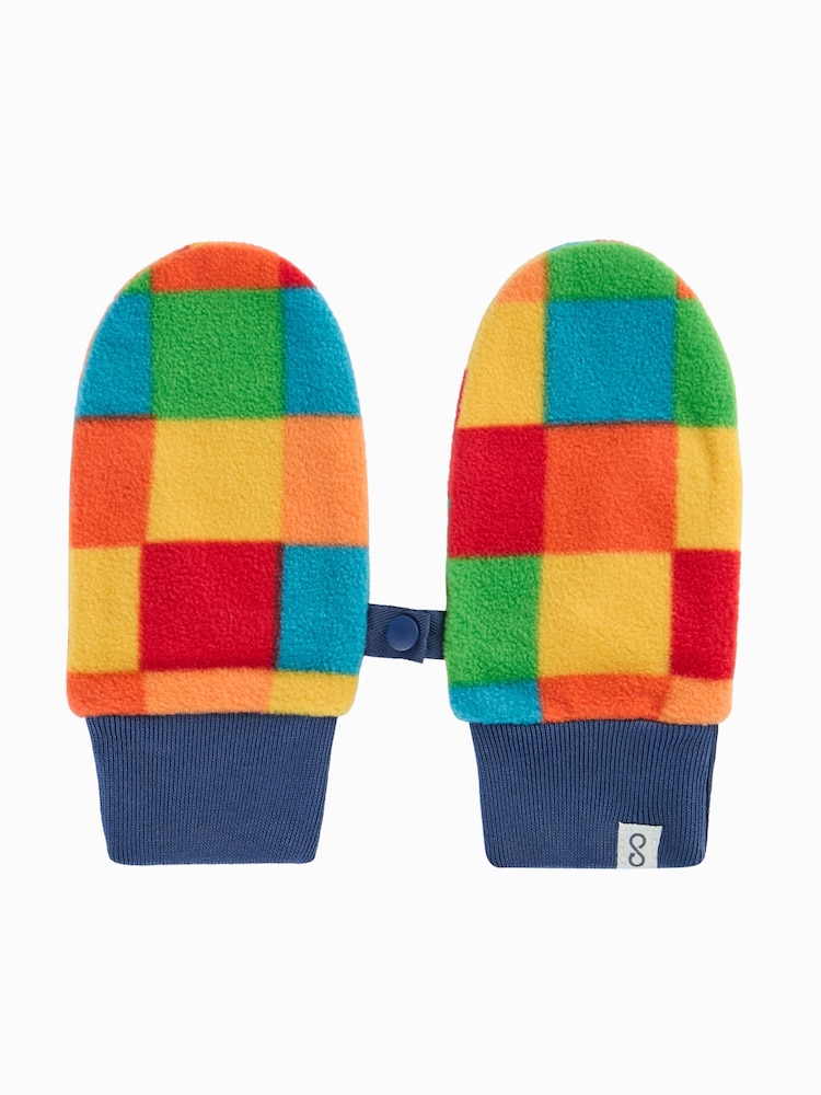 Frugi Blue Drift Mittens Fleece - Image 1 of 4 Frugi Blue Drift Mittens Fleece - Image 1 of 4