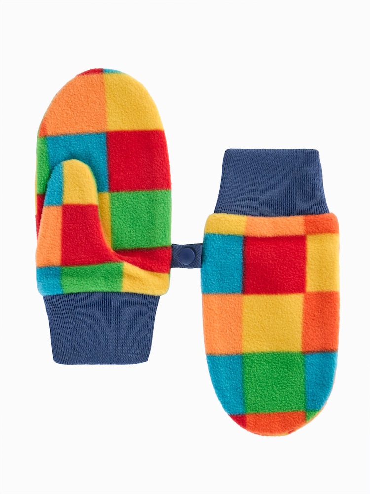 Frugi Blue Drift Mittens Fleece - Image 2 of 4 Frugi Blue Drift Mittens Fleece - Image 2 of 4