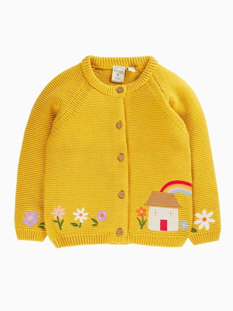 Frugi Yellow Colby Cardigan - Image 1 of 3